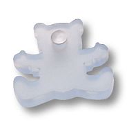 3017.0050.021.183 Ручка кнопка детская, мишка белый