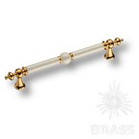 2231-69-192-PEARL Ручка скоба современная классика, глянцевое золото 192 мм