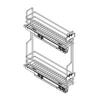 10L12/15-45PAR Quadro Сетка в базу 150 выдвижная с Push to Open, отделка орион серый