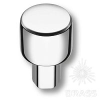 4126 001MP02 Ручка кнопка современная классика, глянцевый хром