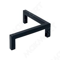 Ручка-скоба 96мм, отделка черный бархат (матовый) RS.MRU.96.9005