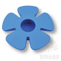 435025ST05 Ручка кнопка детская, цветок синий