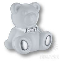 Т1B Teddy Ручка кнопка Мишка, иней/серебро