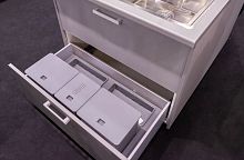 Система сортировки 26л и система организации в высокий ящик, шкаф 900 Tecnoinox Kit Cassetto, серый (85059P)