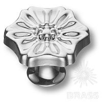 110-Chrome Ручка кнопка, глянцевый хром