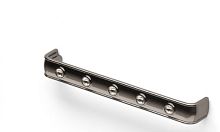 Ручка - скоба мебельная PAMAR MN2316Z160G105C101, блестящий черный никель