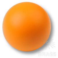 445NA1 Ручка кнопка детская коллекция , выполнена в форме шара, цвет оранжевый матовый