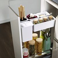 DISPENSA Junior Slim/YOUBOXX 300 мм Комплект, H695 - 783 мм, 1 полка ARENA classic + YOUBOXX № 1, цвет титан, дно серое, Kesseböhmer