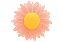 Ручка-кнопка 16/32 мм, отделка розовая