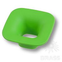 489032ST06 Ручка кнопка детская, квадрат зеленый 32 мм