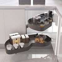 Twins Механизм Makmart Swing Corner в угловую базу 1000 мм, левый, отделка орион серый