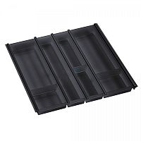 Лоток CUISIO PRO для столовых приборов, ширина фасада 600 мм, 495-520х473х55 мм, черный, арт.12240065