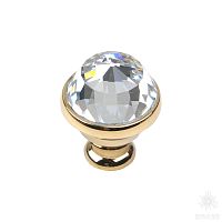 0Z5742.000.00 Ручка кнопка с кристаллом Swarovski, глянцевое золото