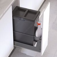 TW.B11.30U.1.OG Twins Система хранения в базу 300, H.582мм (ведра: 1х30л), отделка орион серый