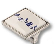 Ручка - кнопка мебельная PAMAR  15.326.32.PO.01.16, состаренное серебро