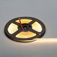 Лента светодиодная COB, 480 LED/м, 9Вт/м, 12В, 700-800Лм/м 5000х5 мм, IP20, 3000-3500К (теплый белый)