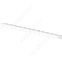 RT.01.396.9016 Ручка-профиль накладная L.396мм, отделка белый бархат (матовый)