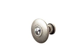 Ручка  - кнопка мебельная PO305Z26G139C101, состаренное серебро