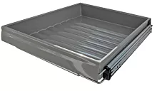 W-3320-480.P22 Полка для белья пластиковая серая C дожимом Nomet