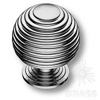 1930 0034 Big Chrome Ручка кнопка модерн, глянцевый хром