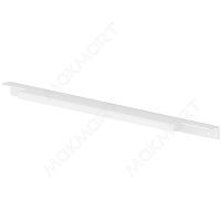 RT.06.396.9016 Ручка-профиль накладная L.396мм, отделка белый бархат (матовый)