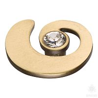 1032.0040.001 Ручка кнопка с кристаллом Swarovski, античная бронза
