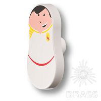 793BL Ручка кнопка, футболист белый