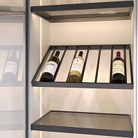 10200001 Полка WINERY для бутылок с подсветкой, ширина 567 мм, антрацит