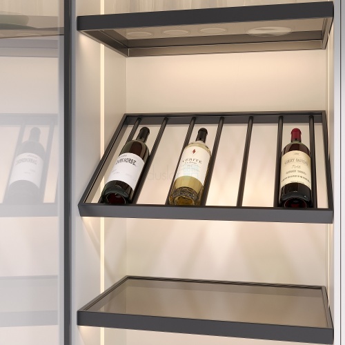 10200001 Полка WINERY для бутылок с подсветкой, ширина 567 мм, антрацит