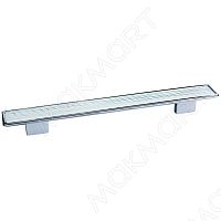 8.1123.192160.40-109 Ручка-скоба 192-160мм, отделка хром глянец + вставка