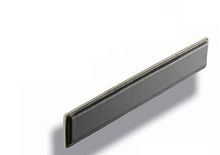 Ручка - скоба мебельная PAMAR  MN2007AL00165UT003, темно-коричневая кожа с окаймлением цвета слоновой кости