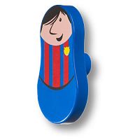 793AG Ручка кнопка, футболист синий