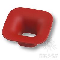 489032ST09 Ручка кнопка детская, квадрат красный 32 мм