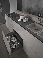 Металлический ящик для кастрюль с креплением фасада Sige Pro Line, (116PRO900021GT)