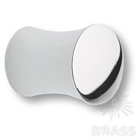 1950 0026 CR Ручка кнопка современная классика d 26 мм, глянцевый хром