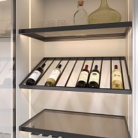 10200002 Полка WINERY для бутылок с подсветкой, ширина 867 мм, антрацит