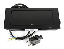 Встраиваемый блок: 2 электрические розетки 220В + 1 USB-зарядка Type C Evoline BackFlip, черный матовый (159271014700)