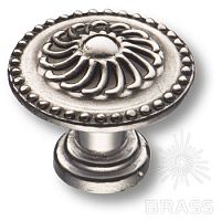 07166-055 Ручка кнопка латунь, сатиновый хром