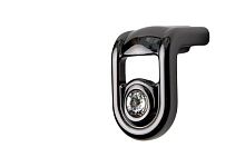 Ручка  накладная мебельная PO2057Z37G105C101, блестящий черный никель