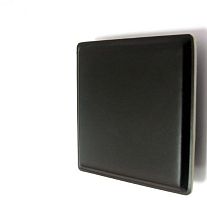 Ручка - скоба мебельная PAMAR  MN2006AL00065UT003, темно-коричневая кожа с окаймлением цвета слоновой кости