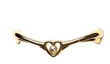 Ручка - скоба мебельная PAMAR MN482Z96G140C101, золото 24 карата