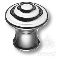 1934 0016 CR Ручка кнопка современная классика d 16, глянцевый  хром