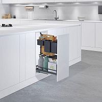 DISPENSA Junior Slim/YOUBOXX 300 мм Комплект, H640 - 728 мм, 1 полка ARENA pure + YOUBOXX № 5, цвет антрацит, Kesseböhmer