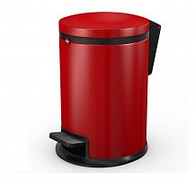 Маленький мусорный контейнер для мелкого мусора Hailo Pure S, 3 литра, цвет красный