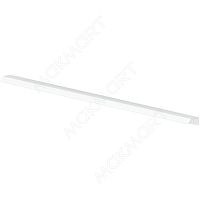 RT.01.596.9016 Ручка-профиль накладная L.596мм, отделка белый бархат (матовый)