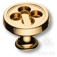 15.312.20.19 Ручка кнопка современная классика, глянцевое золото