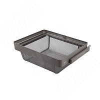 ESENTA Корзина для белья, 500 мм, графит, плавн. закр.