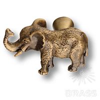 07121-013-L Ручка кнопка современная классика, состаренная латунь