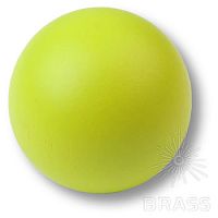 445VE2 Ручка кнопка детская коллекция , выполнена в форме шара, цвет салатовый матовый