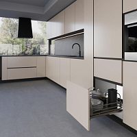 Ellite Сетка в базу 900 выдвижная с доводчиком, отделка орион серый